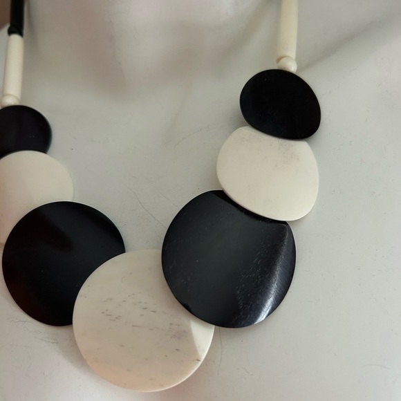 4/$100 Black and White Statement Necklace and Earrings Set 😎 - Picture 4 of 9